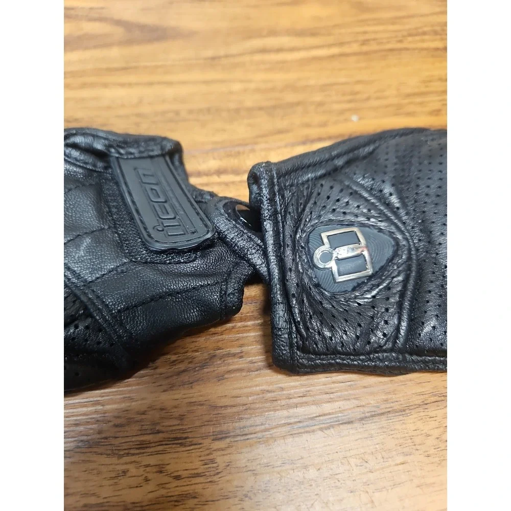 Womens Icon Pursuit Leather Motorcycle Gloves Size Small